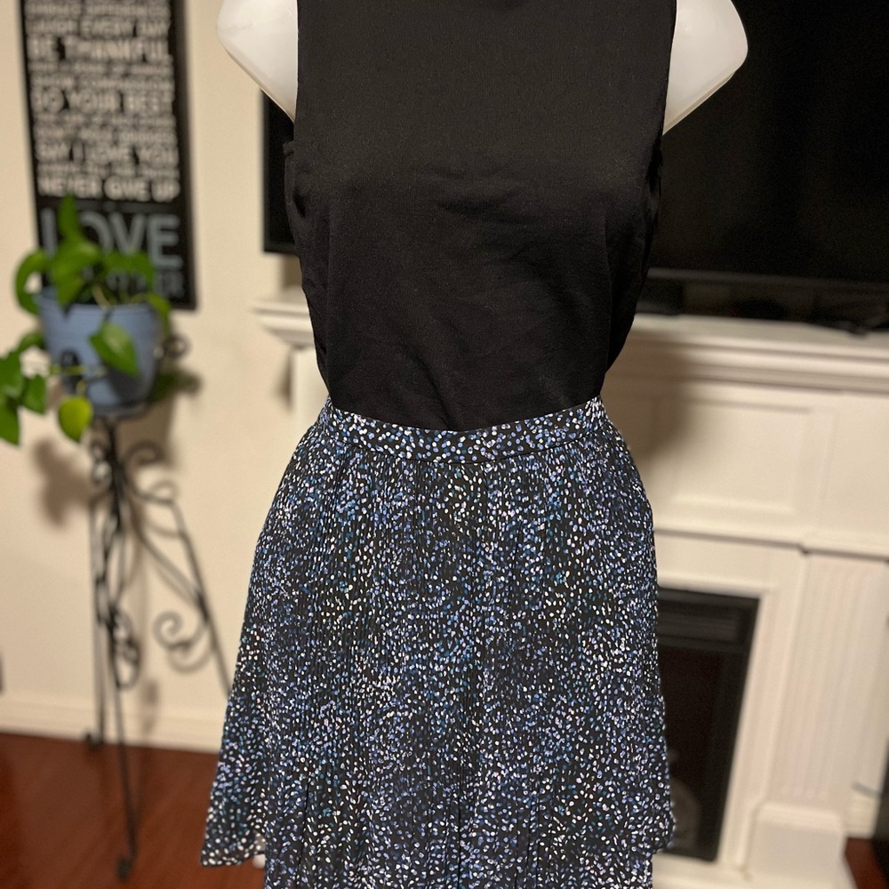 Elegant Black and Blue Women's Skirt